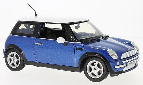 MINI COOPER 1/18 SOLIDO 2001 MANQUE UN RETRO COTE GAUCHE AVEC CA PROTECTION EN PLASTIQUE DUR