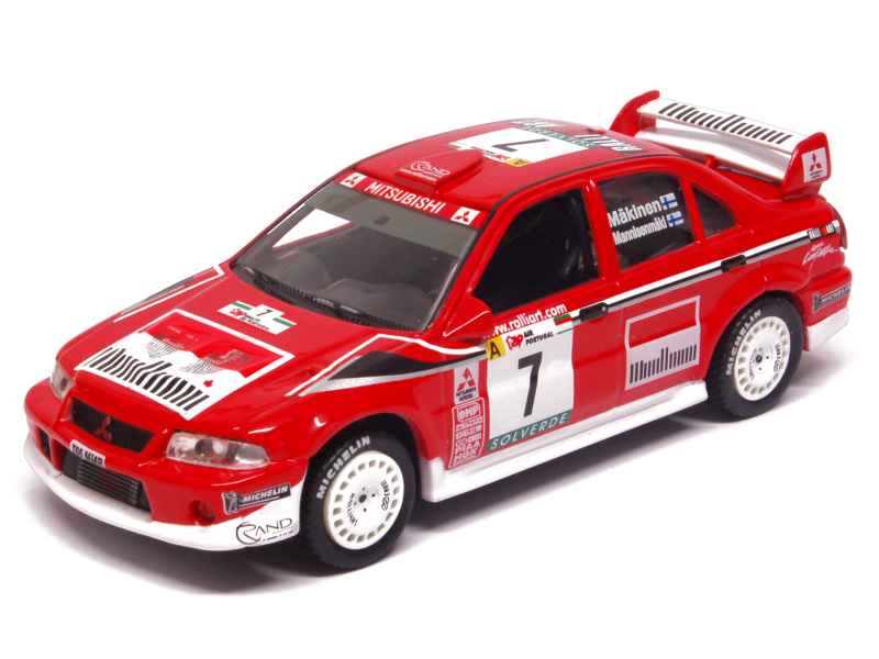 MITSUBISHI LANCER EVO RALLY DU PORTUGAL 2001/ T. MAKINEN/ R.MANNISENMAKI IXO 1/43
