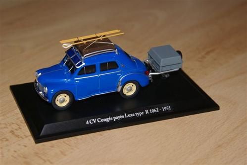 RENAULT 4CV CONGES PAYES LUXE TYPE R 1062  1951  1/43
