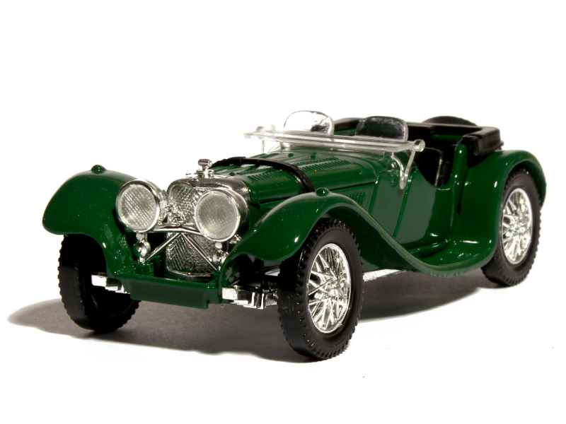 JAGUAR SS 100 1938 SANS SONT SOCLE SOLIDO 1/43