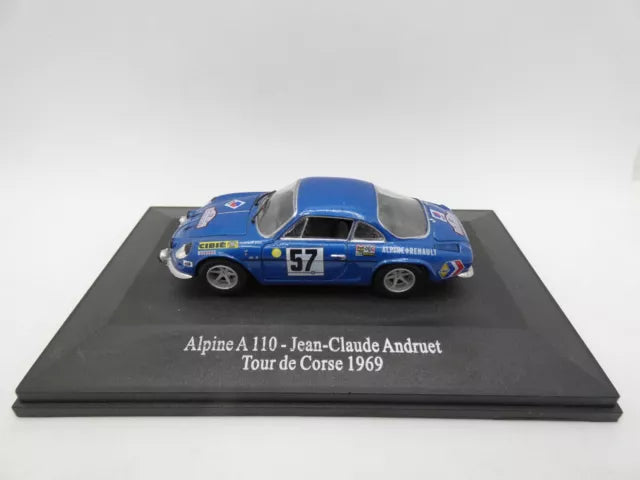 RENAULT ALPINE A110 -JEAN CLAUDE ANDRUET TOUR DE CORSE 1969 1/43