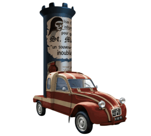 CITROEN 2CV COLONNE MORRIS 1961 1/43
