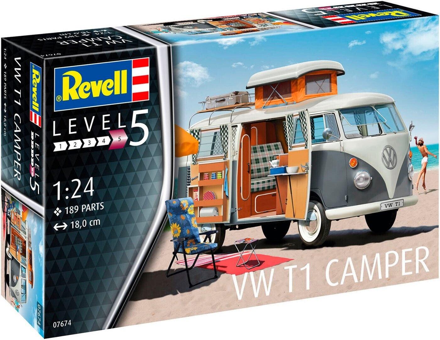 COMBI VW T1 CAMPER 1/24 REVELL
