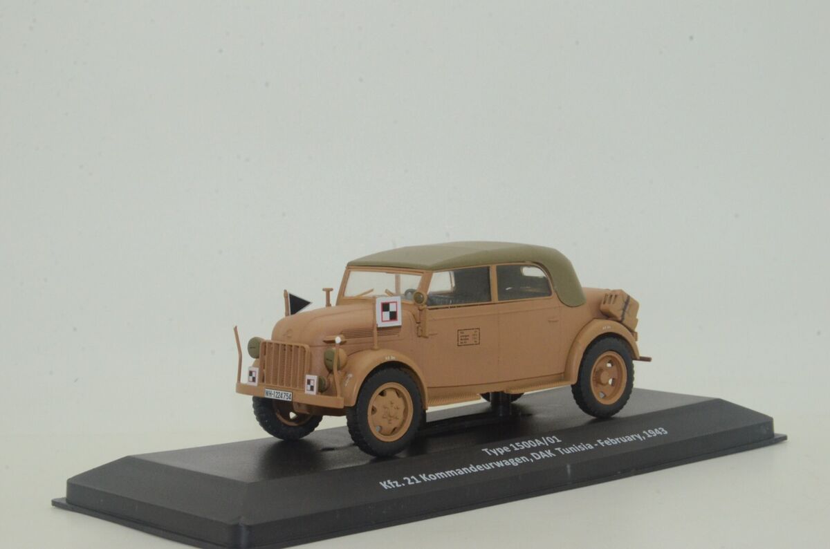 TYPE 1500A/01 KFZ 21 KOMMANDEURWAGEN DAK TUNISIE FEVRIER 1943 1/43