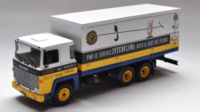 CAMION SCANIA 140 V8 TRANSPORT INTERFLORA 1978 1/43