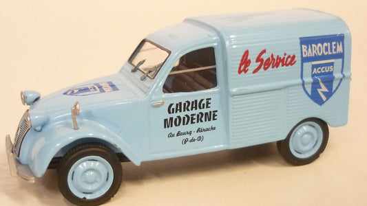 CITROEN 2CV GARAGE MODERNE  AZU FOURGONNETTE 1958 1/43