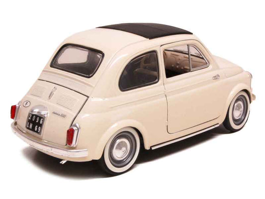 FIAT 500 SOLIDO 1960 1/18 AVEC CA PROTECTION EN PLASTIQUE DUR