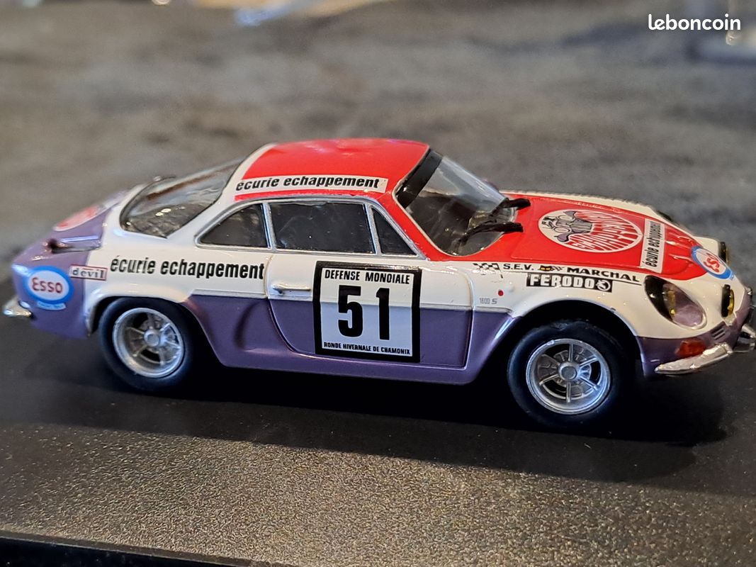 RENAULT ALPINE A 110 1600 S VERSION ECHAPPEMENT 1974 1/43