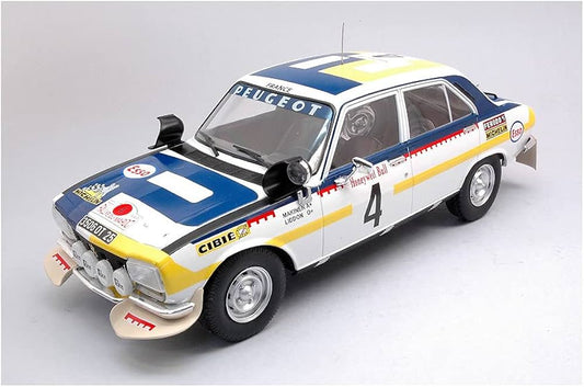 PEUGEOT 504 TI N .4RALLY MAROKKO 1975 PILOTTE MAKINEN LIDSON 1/18  IXO
