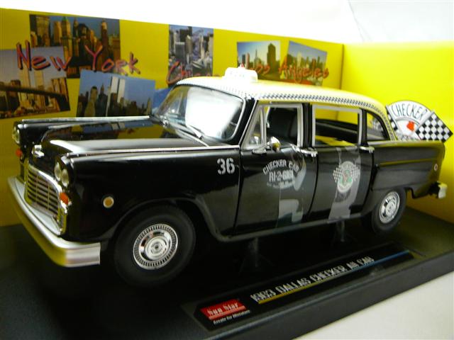 TAXI AMERICAIN CHECKER LOS ANGELES 1981 SUNSTAR 1/18