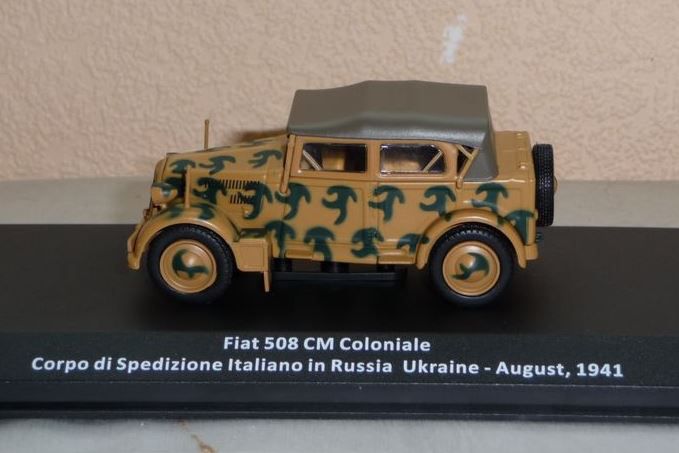 VOITURE FIAT 508 CM COLONIALE CORPO DI SPEDIZIONE ITALIE RUSSIE UKRAINE 1941. 1/43