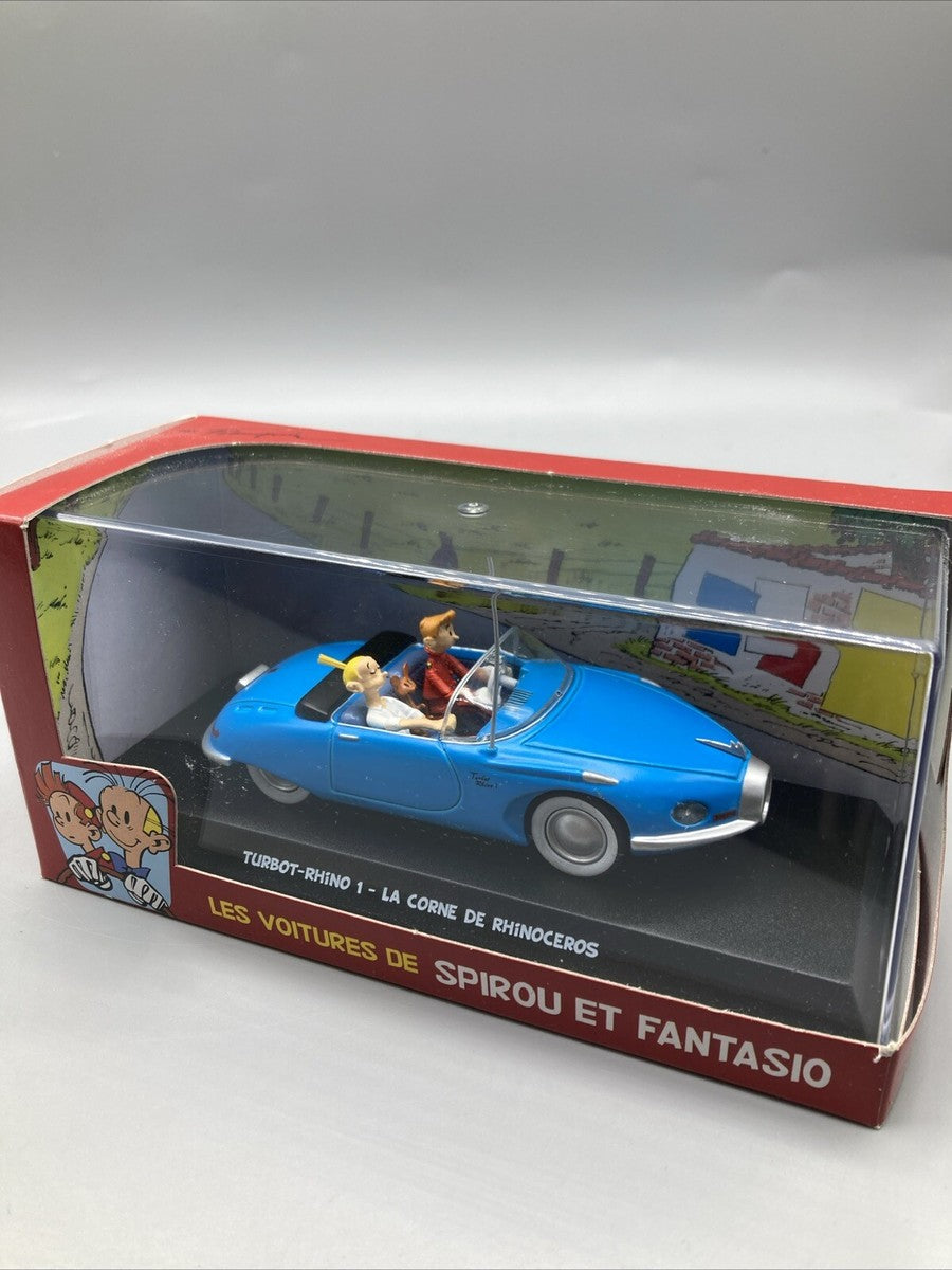 VOITURE DE SPIROU ET FANTASIO TURBO RHINO1  LA CORNE DE RHINOCEROS