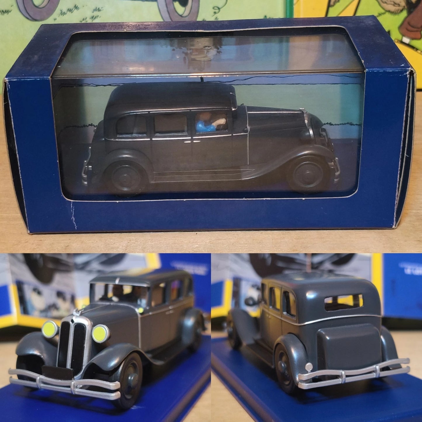 VOITURE TINTIN LE LOTUS BLEU 1/43