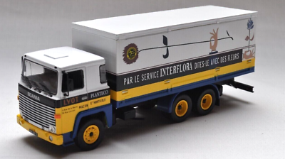 CAMION SCANIA 140 V8  TRANSPORT INTERFLORA 1978  1/43