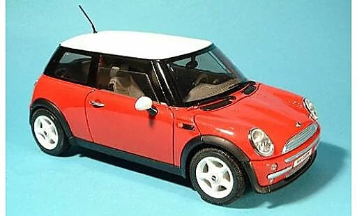 MIN COOPER 1/18 BURAGO ROUGE ET BLANCHE  2008